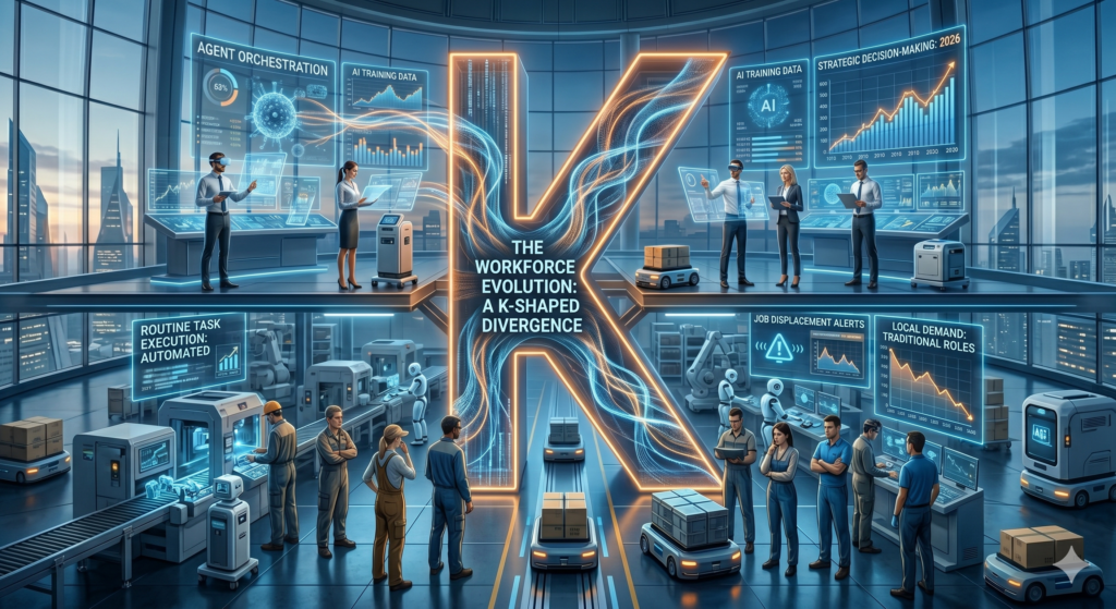 The Workforce Evolution: A K-Shaped Divergence
