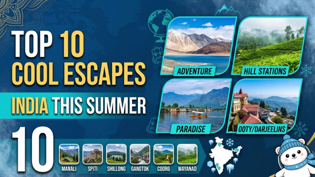 Top 10 Cool Escapes: Best Places to Visit in India This Summer