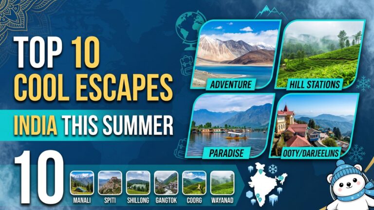 Top 10 Cool Escapes: Best Places to Visit in India This Summer