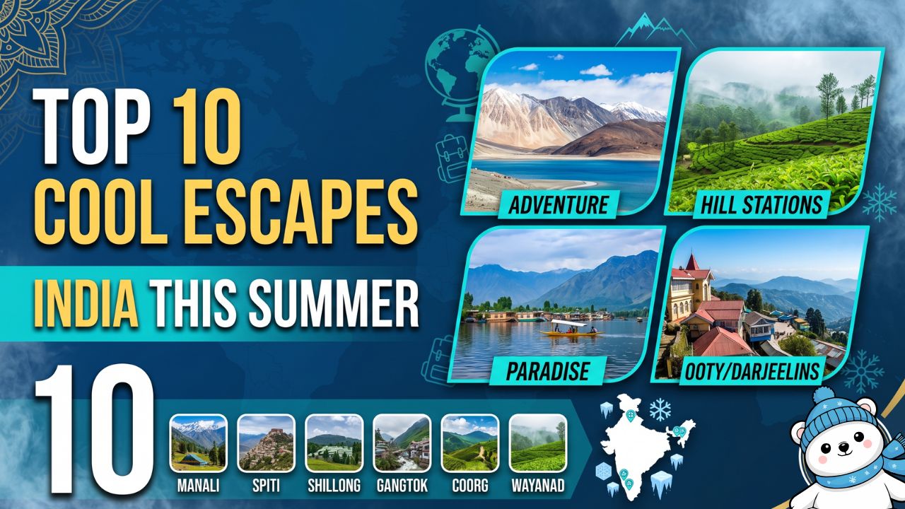Top 10 Cool Escapes: Best Places to Visit in India This Summer