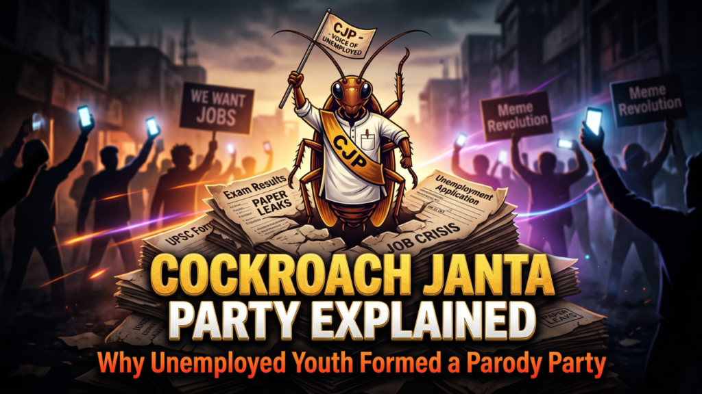 Cockroach Janta Party Explained Why Unemployed Youth Formed a Parody Party