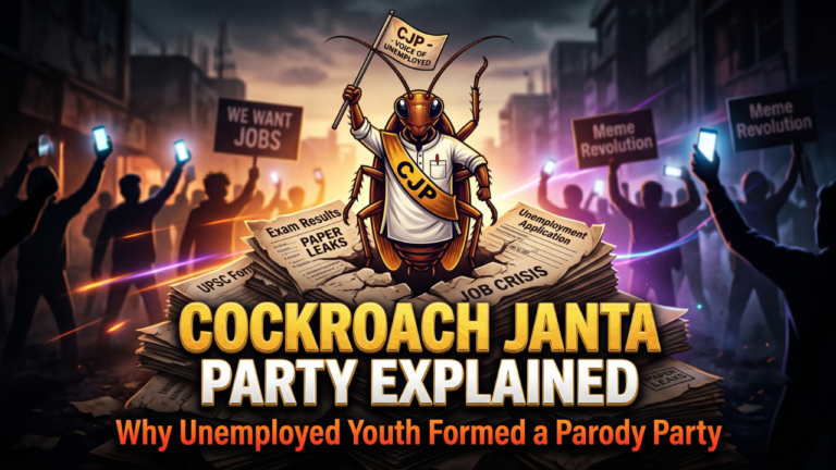 Cockroach Janta Party Explained Why Unemployed Youth Formed a Parody Party