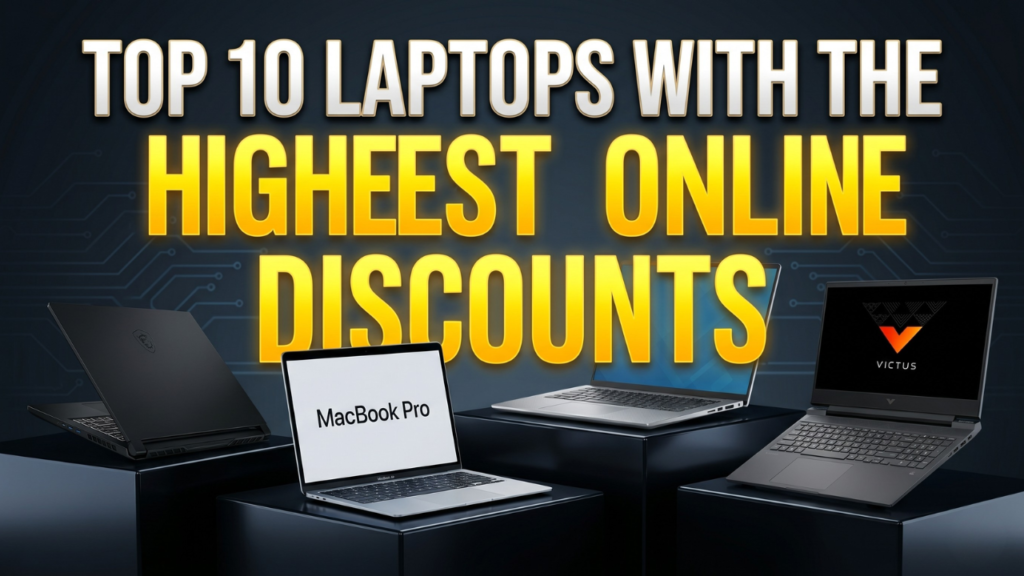 Top 10 Laptops with the Highest Online Discounts 