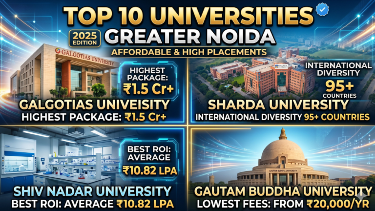 Top 10 Universities in Greater Noida with Affordable Fees & High Placements